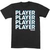 Мужская черная футболка Feeder Player 100% хлопок Мужские футболки Топ Feeder Классическая футболка