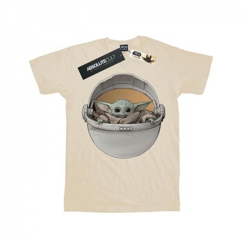 Star Wars Womens/Ladies The Mandalorian The Child Basket Cotton Boyfriend T-Shirt