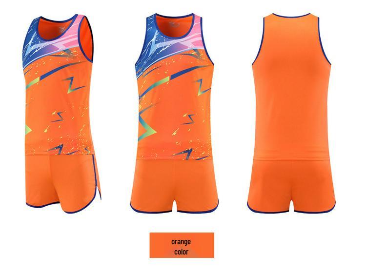 Тренировочный костюм для легкой атлетики для мужчин и женщин: Спортивная одежда для спринта и марафона с шортами для уроков физкультуры в начальной школе