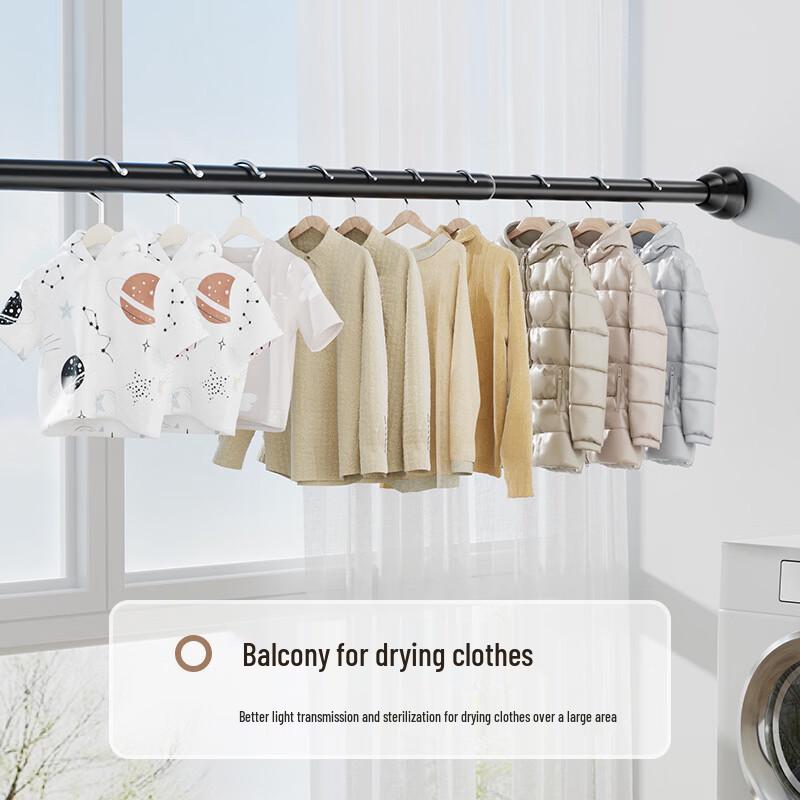 cmaos Stainless Steel Retractable Shower Curtain Rod