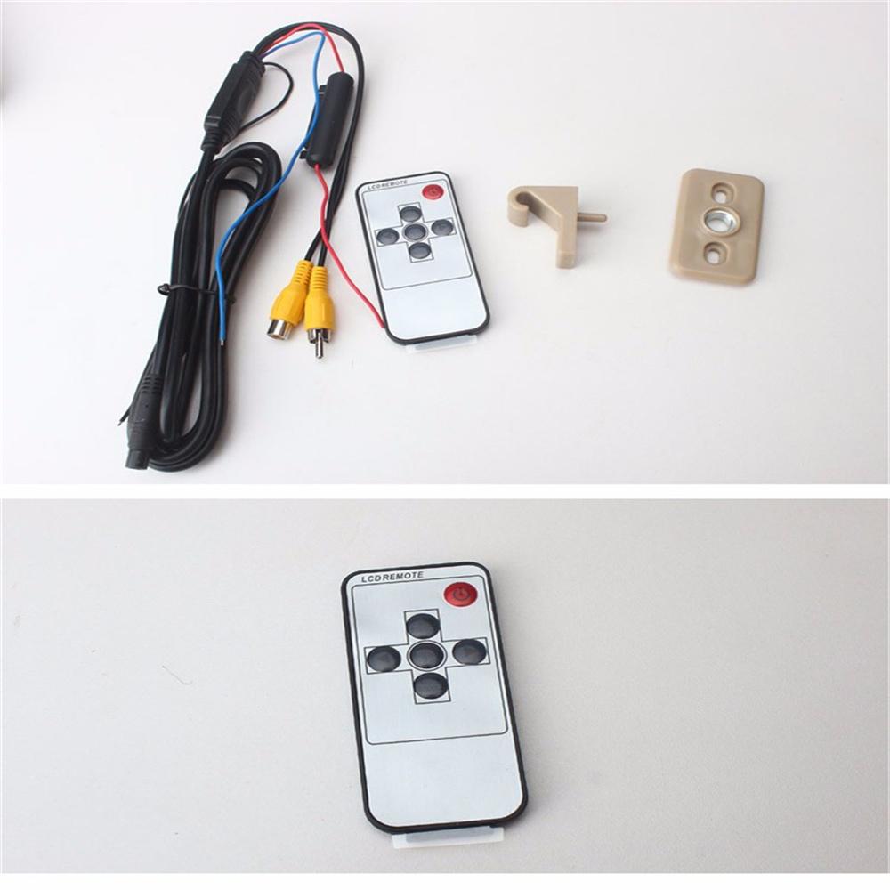 7" Серый Автомобильный Левый Солнцезащитный Козырек Экран Зеркала Заднего Вида ЖК-Монитор 2 Видеоканала