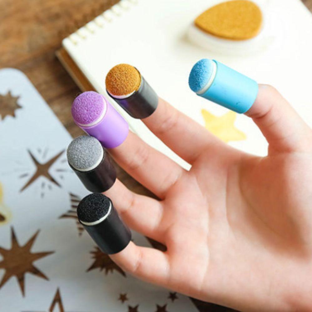 40PCS/set Multicolour Finger Daubers Small Size Children's Painting Tool  Coloring Activities