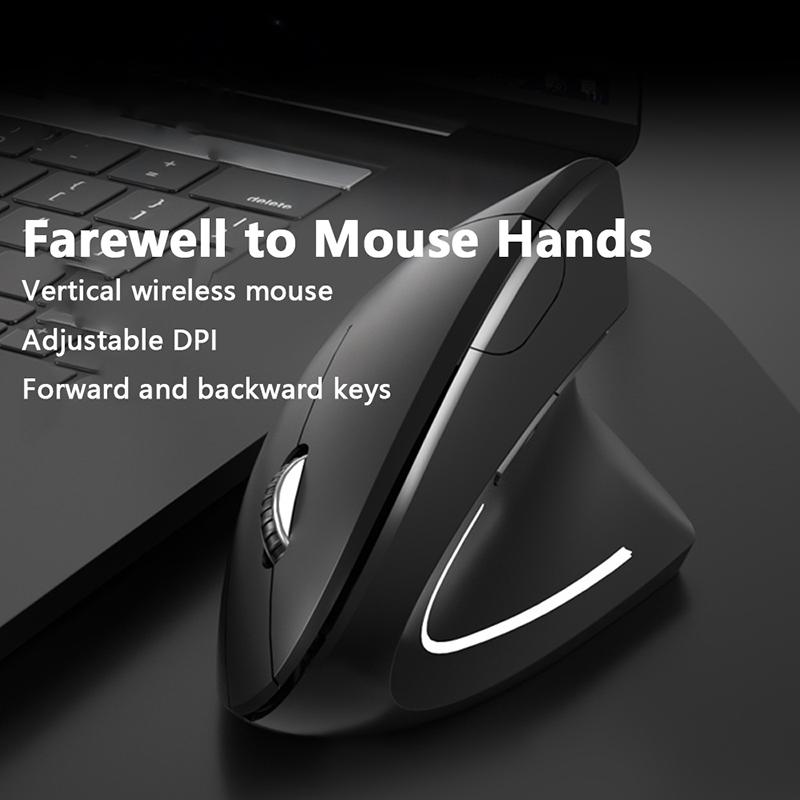 Vertical Mouse Ergonomic 2.4Ghz Wireless Optical Mice 3 Adjustable 6 Buttons For Laptop Pc Computer Desktop