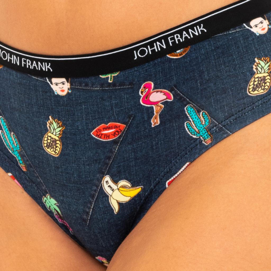 Женские бразильские трусики WJFD из эластичного хлопка