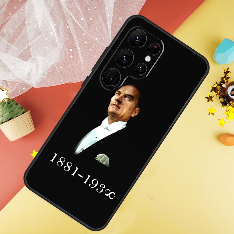 Фонда Мустафы Кемаля Ататюрка для Samsung Galaxy S24 Ultra S23 S22 Plus S21 S20 FE S8 S9 S10 Note 10 20 Ultra Чехол