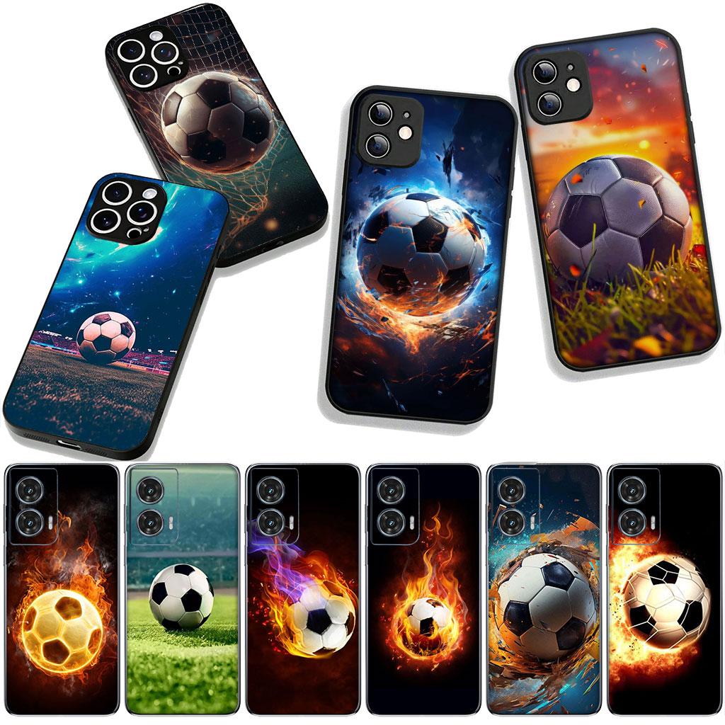 Спортивный чехол для футбола для Motorola Moto G04 G13 G14 G22 G23 G20 G32 G34 G35 G64 G82 G84 G53 G60 G72 E14 E15 E13 E22 E20