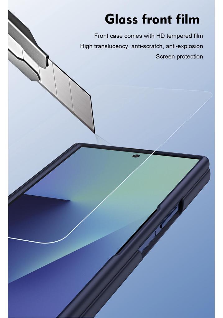 Чехол для телефона Samsung Galaxy Z Fold 7 со слотом для стилуса и креплением для шарнира