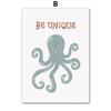 Sun Rainbow Dinosaur Octopus Education Alphabet Wall Art Canvas Painting Poster Print Nursery Wall Pictures Kids Room Decoration