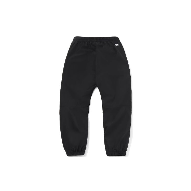 Li Ning Серия Скейтборд Свободные Манжеты Повседневные Длинные Брюки Мужские Брюки Черный AYKR057-1