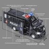1:Машина Полиции IVECO в масштабе 24, литой металлический сплав, модель, звук и свет, инерционная игрушка, украшения интерьера, детская игрушка, подарки Doiplay