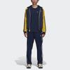 HUMAN MADE X Adidas Originals Knitted Sweatpants Men's Dark Blue Moderate Straight Fit Pants GV4336