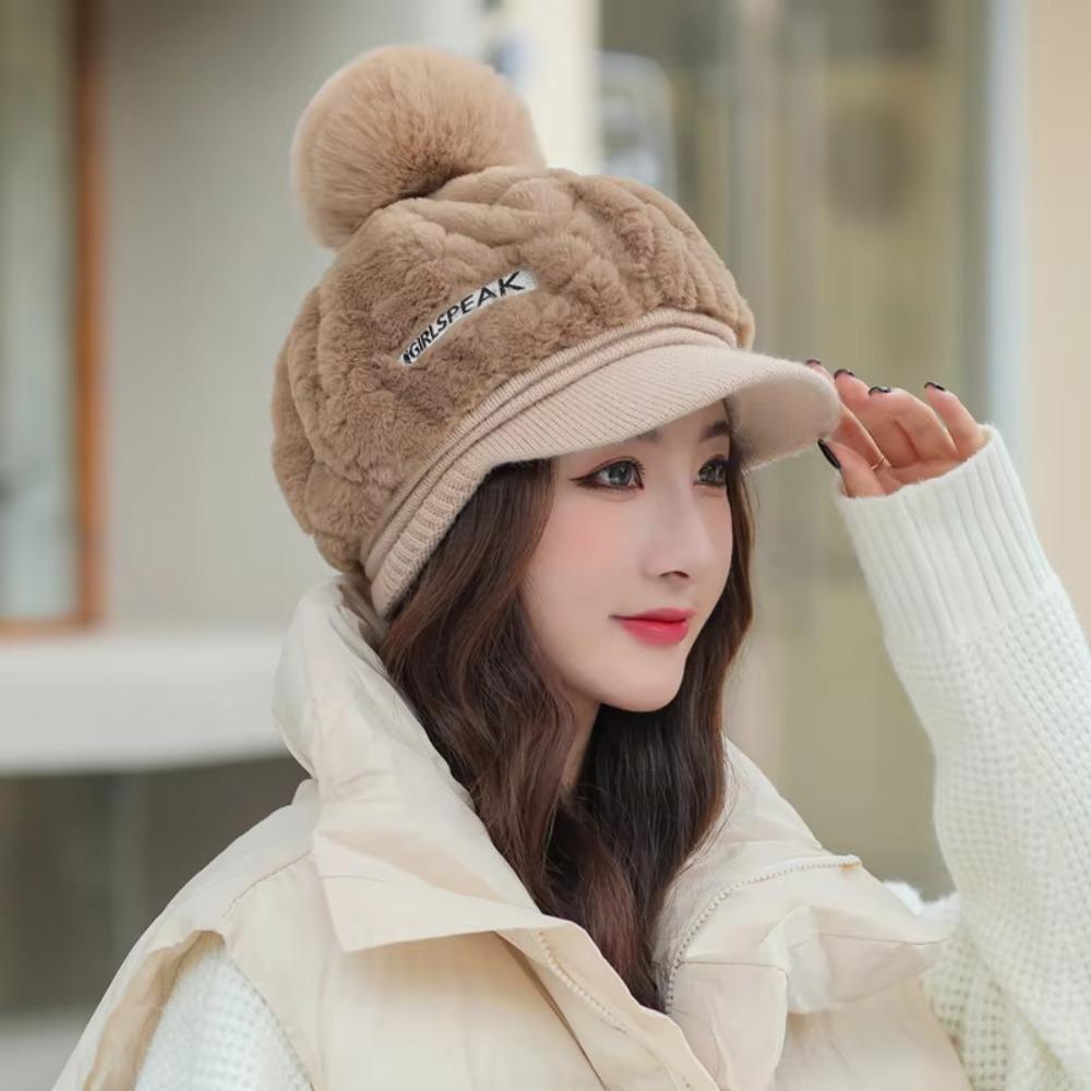 Windproof Winter Cap Keep Warm Ear Protection Hat Fashion Knitted Hat Women