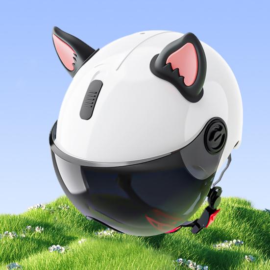 1 пара мотоциклетных шлемов с кошачьими ушками, декоративные накладки на уши для шлемов для скутера, велосипеда, мотоцикла, скейтбординга, аксессуары для шлемов