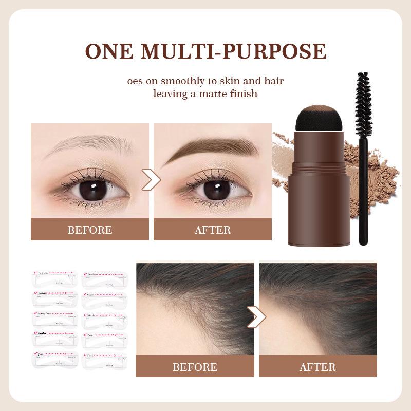 Набор трафаретов для бровей One Step Eyebrow Stamp Shaping Kit Makeup Magic Brow Stencil Водостойкий долговечный трафарет для бровей Enhance Cosmetics Eyebrow Tint Powder