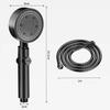 muvi High-Pressure Shower Head Set, Complete Spray Head Kit for Bathing And Showering, with Hose, High-Pressure Bathroom Handheld Shower Head