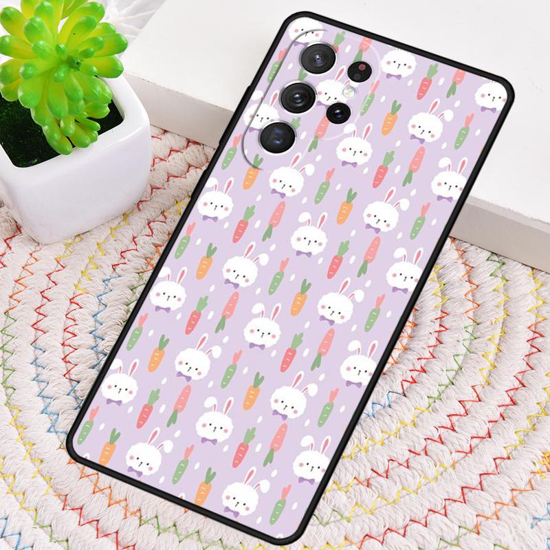 Милый мультяшный чехол для телефона с рисунком моркови для Samsung Galaxy note 10 pro S26 Ultra S23 S24 FE S25 S21 S22 PLUS ударопрочный чехол