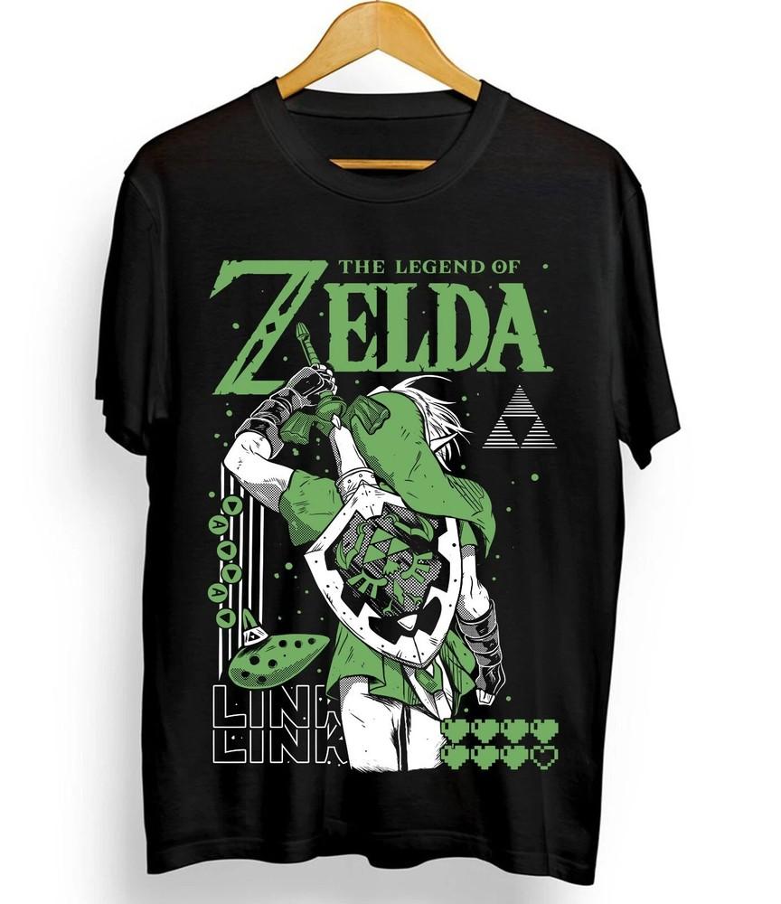 Anime The Legend Of Zelda Black T Shirt Size S - 5Xl Unisex T-Shirt