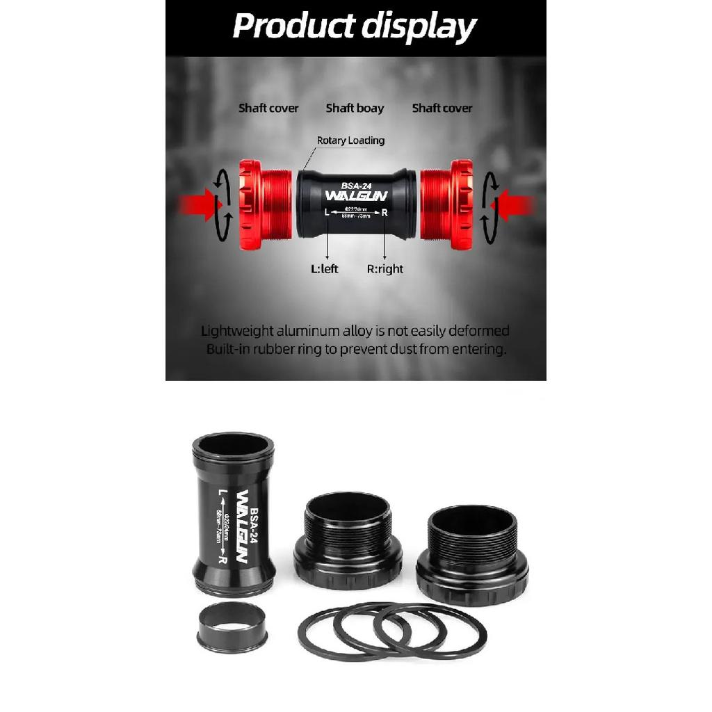 BSA Threaded Bike Bottom Bracket Ceramic BB BSA24 BSA30 BSA29 English for MTB Road Bikes 24mm 30mm 29mm Shell Bicycle Crank