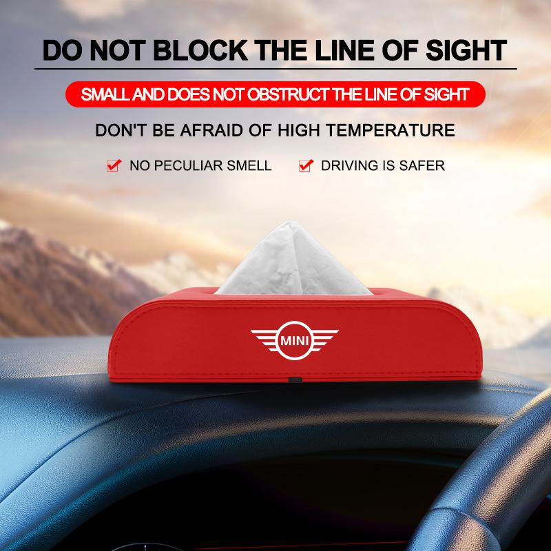 1Pcs Car Tissue Box Holder Armrest Box Storage Case Car Accessories For BMW Mini Cooper F54 F55 F56 R56 R60 SONE Roadster Clubman Coupe