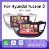9" Android 14 автомобильное радио для Hyundai Tucson IX35 3 2015 2016 2017 2018 головное устройство DSP мультимедиа видеоплеер навигация GPS
