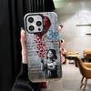 B-Banksy Арт Граффити Художник Мягкий Чехол для Телефона для iPhone 15 16 17 Pro Max 17Air 16E 14 Plus 13 12 Mini Ударопрочный Чехол Задняя Крышка