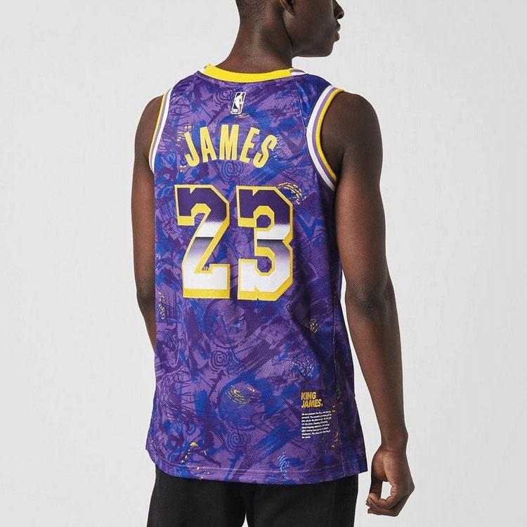 Nike Ретро-майка NBA SW Fan Edition ЛеБрон Джеймс 23 'Фиолетовая' Мужская DA6951-504