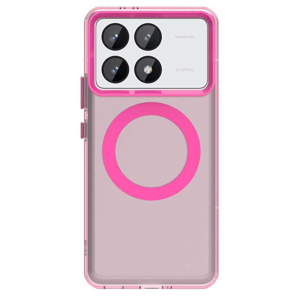 Матовый чехол Magsafe для телефона Xiaomi Redmi K70 K70 Ultra K70 Pro K70E Магнитная беспроводная зарядка Противоударная задняя крышка