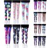 3PC Creative Girls Leggings Trousers Print Flowers Gymnastics Clothing Trousers