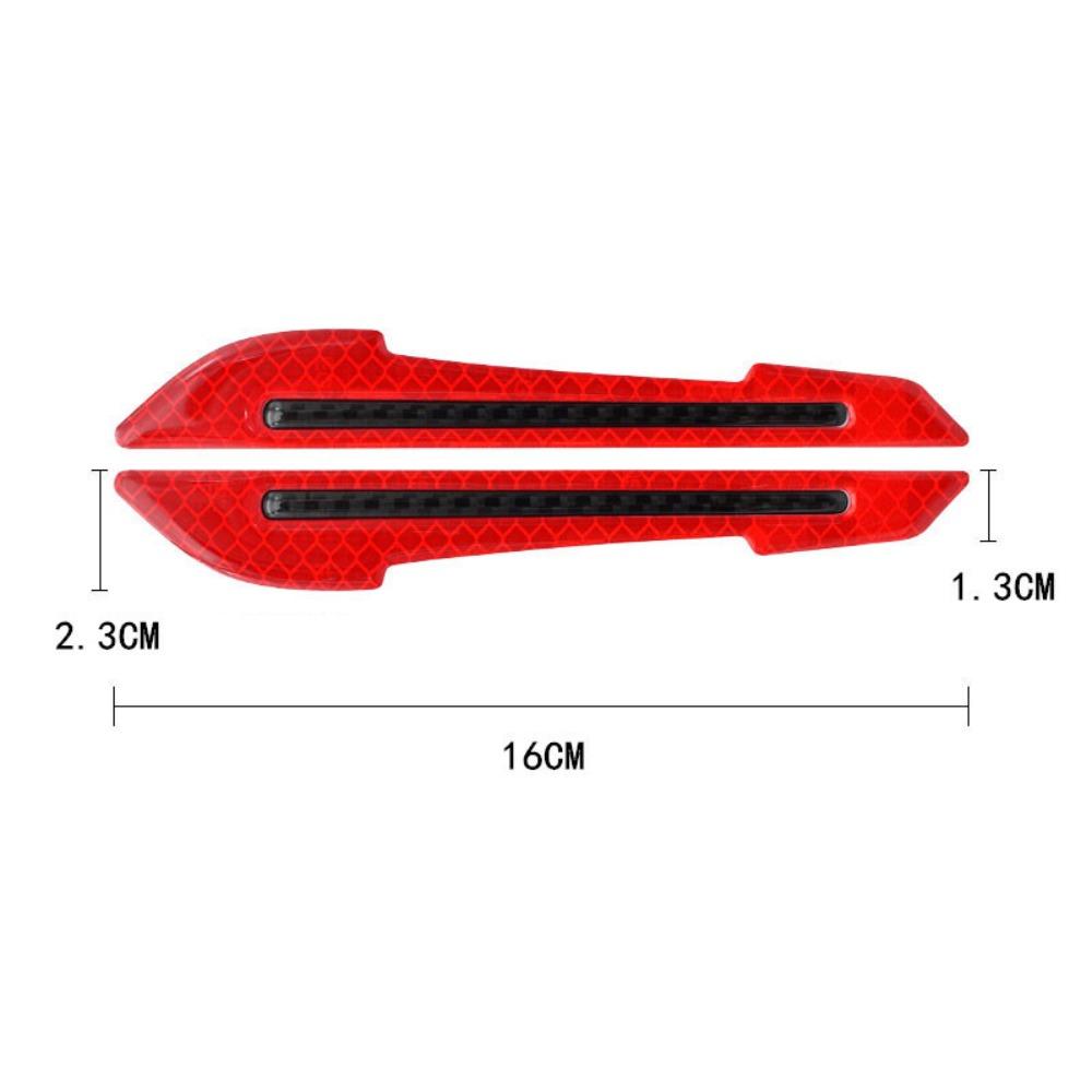 2pcs Anticollision Reflective Stickers Anti-Scratch Night Warning Sticker Rearview Mirror Stickers