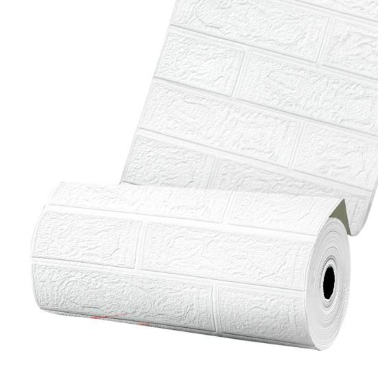 1 рулон обоев с кирпичным узором, самоклеящиеся винтажные настенные наклейки, легко отклеивающиеся и приклеивающиеся водонепроницаемые грязеотталкивающие обои для стен гостиной