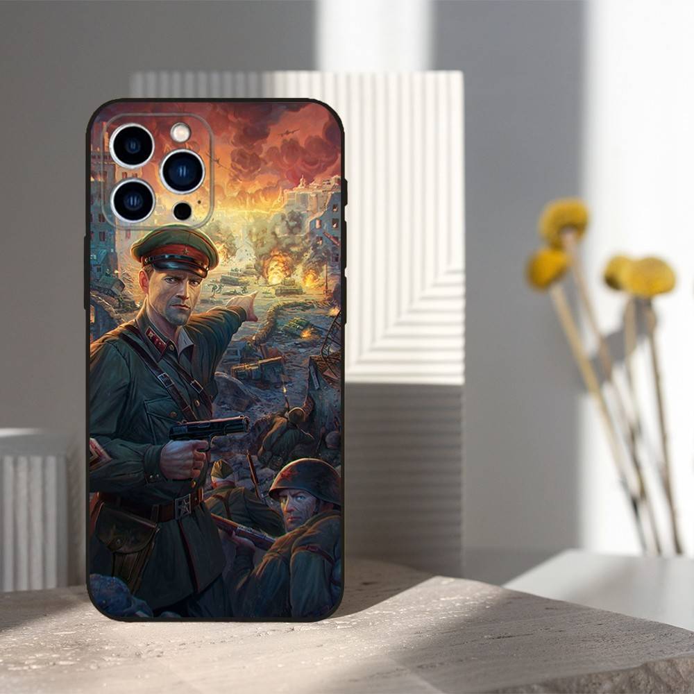 Russian USSR Banner Phone Case For iPhone 16,15,14,13,12,11 Plus,Pro Max,XS,X,XR,SE,Mini,8,7,Soft Silicone Black Cover