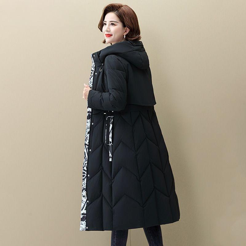 Mom's Down Jacket Women's Medium and Long Models New Winter Middle-aged Women's Middle-aged and Elderly Foreign-style Jacket