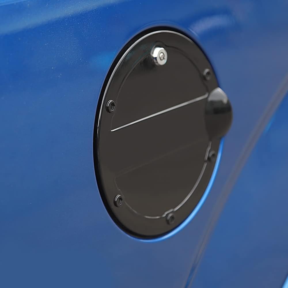 Fuel Tank Cap Cover Fuel Filler Door Locking Gas Cap with Key for Ford F150 2015 2016 2017 2018 2019 2020 Exterior Accessories