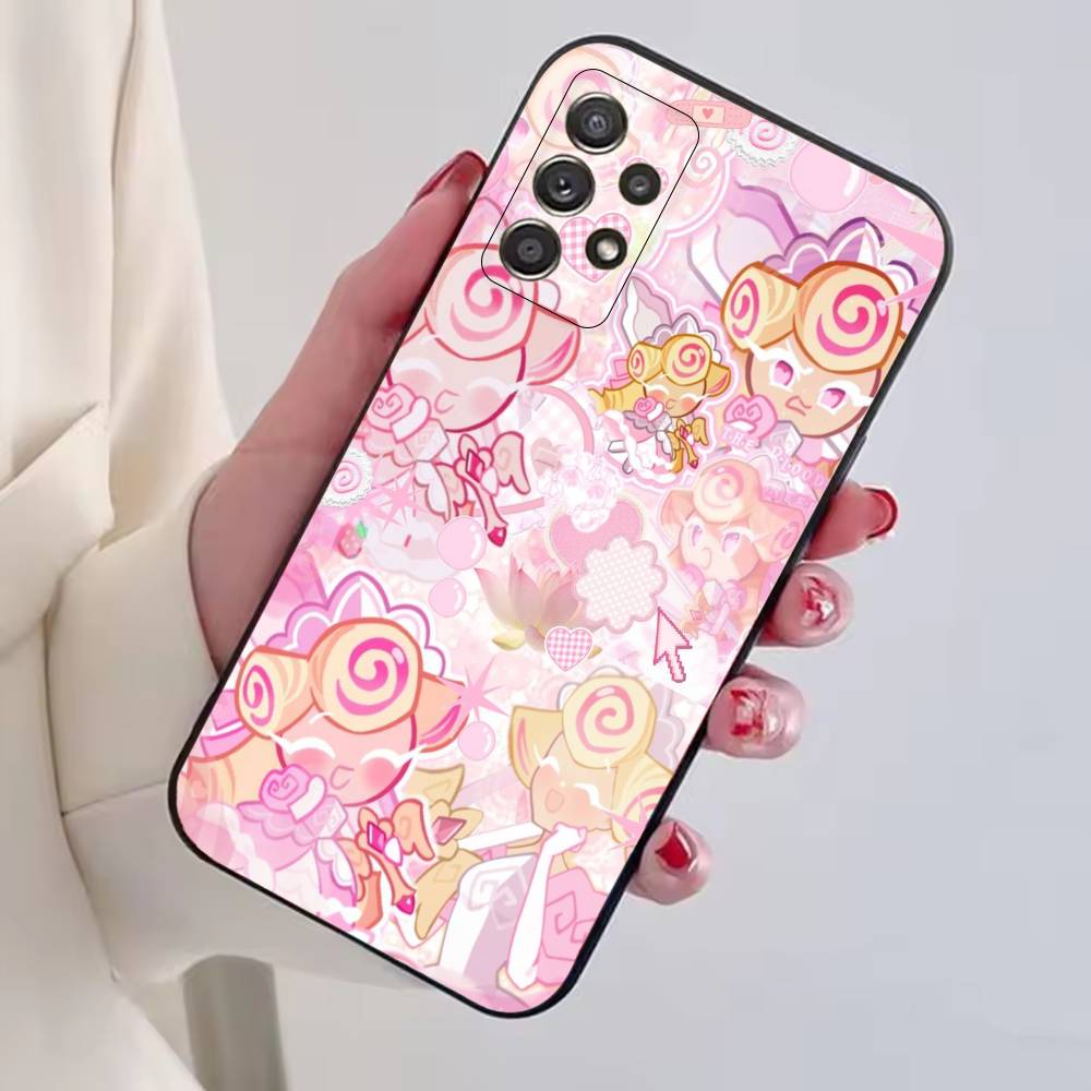 Чехол для телефона Game C-Cookie R-Run Kingdom для Samsung S25, S24, S21, S22, S23, S30, Ultra, S20, Plus, Fe, Lite, Note, 10, Черный