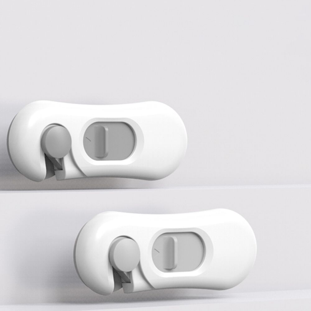 Plastic Anti-Pinch Hand Door Lock Baby Safety Lock Storage Cabinet Door Lock Refrigerator Door Lock