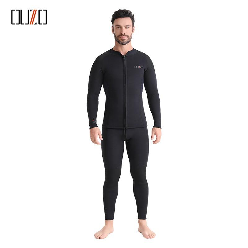 3mm Diving Suit Men's Super Ballistic Long-sleeved Split OUZO Thickened Cold-proof Warm Snorkeling Surfing