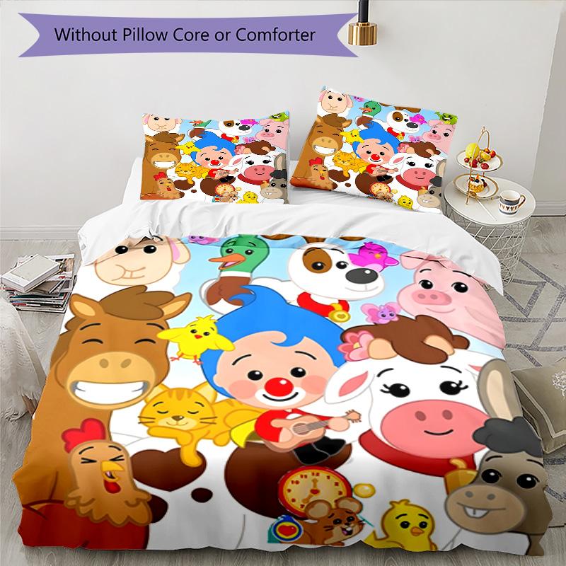3pcs Flim Flim1 Design Cover Set - HD Printed Bedding with 1 Cover and 2 Pillowcases - Perfect for Home and Dorm Decor