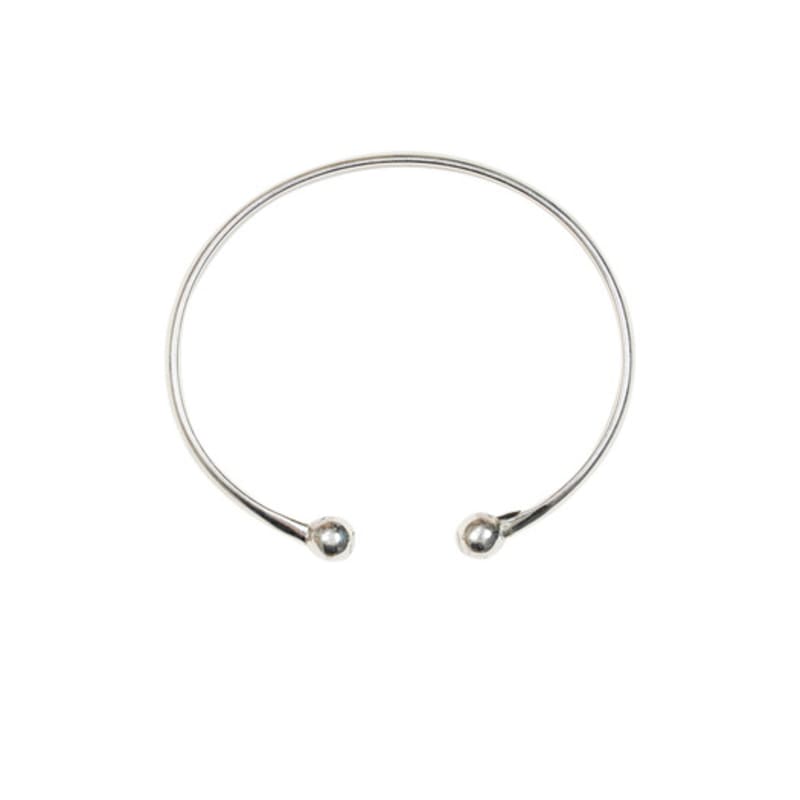 LAYERMOOD [PEARL&DRAPE] Silver925 ball bangle BR