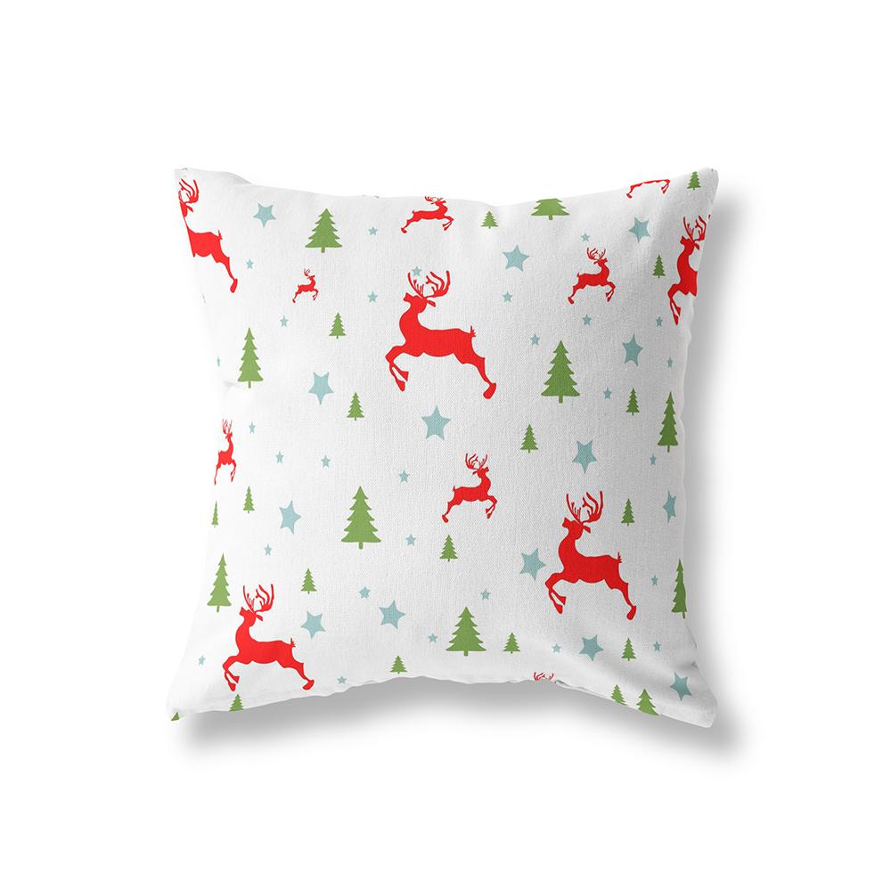Счастливого Рождества Тематический Принт Узор Полиэстер Наволочка Чехол для Подушки Домашняя Гостиная Диван Украшение Квадратная Подушка Наволочка