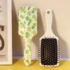 1 pc plant themed air cushion comb, fashionable hair care tool, elegant comb, durable plastic brush,Special for real hair wigs