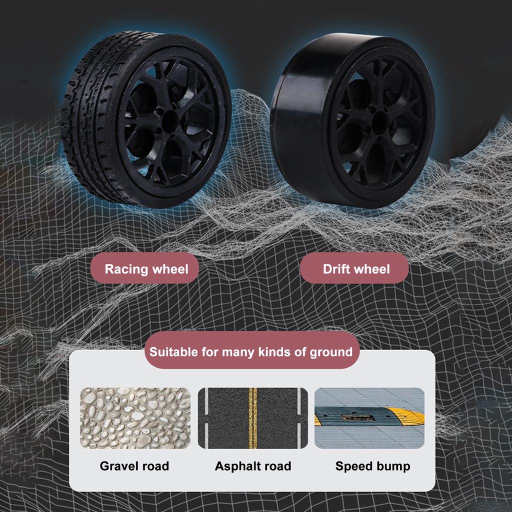 Автомобиль с дистанционным управлением, 1:14. Полноприводный высокоскоростной гоночный автомобиль для дрифта с дистанционным управлением, частота 2,4 ГГц, скорость 20 км/ч.