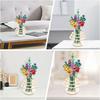 Natural Flower Holder Ornament Wood Craft Plant Display Rack  For Home Living Room