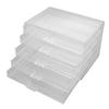Acrylic Jewelry Box 5 Drawers Transparent Dustproof Detachable Earring Storage Box Organizer for