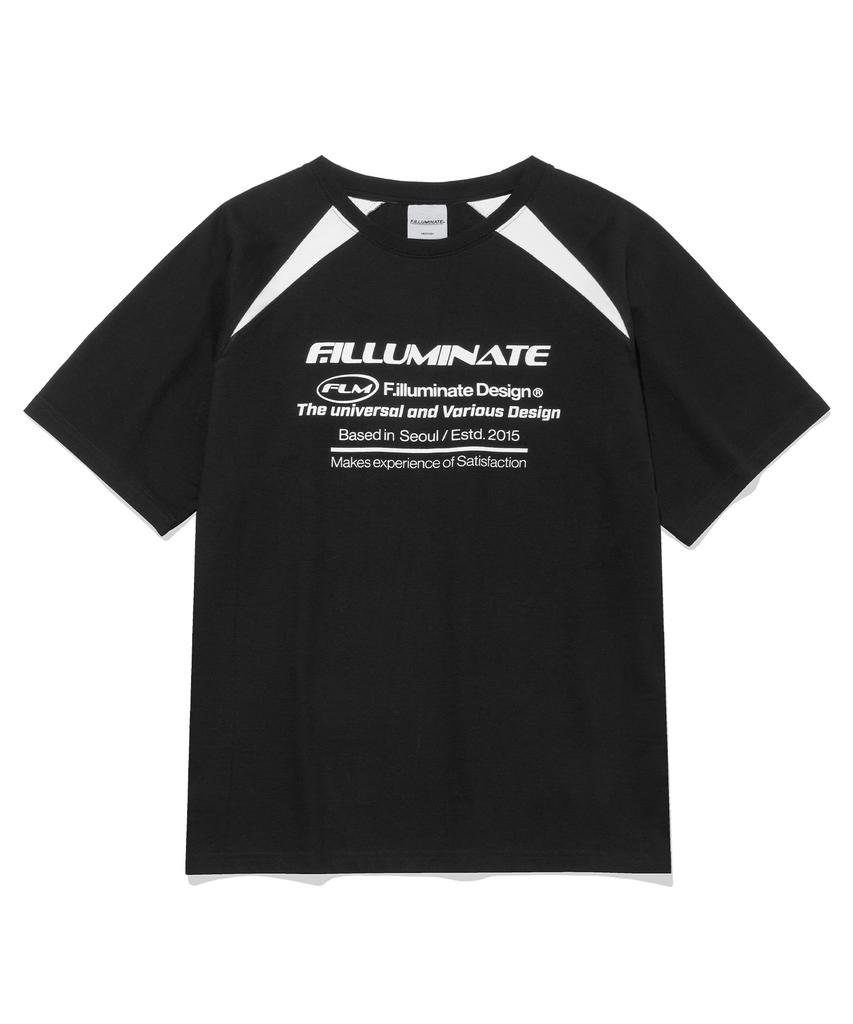 Футболка FILLUMINATE с блочным логотипом - Черная