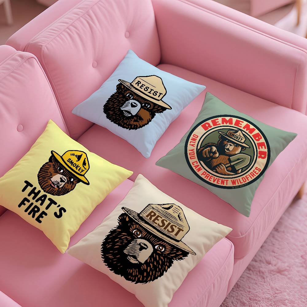 Аниме S-Smokey B-Bear Наволочка с рисунком наволочка для гостиной диванная наволочка декор для спальни
