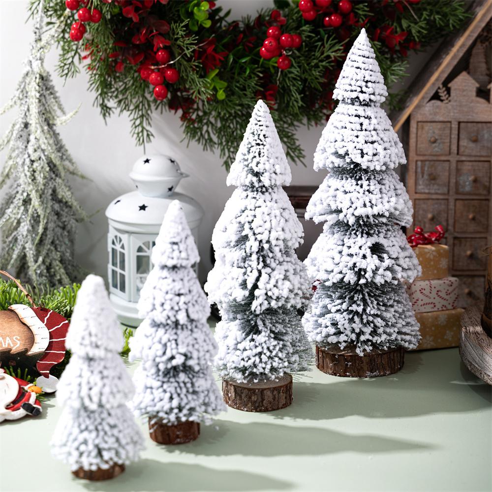 Mini Christmas Tree 30cm Desktop Decoration Tabletop Ornament Cedar Pine Tree for Home/Office Holiday Gift Decor