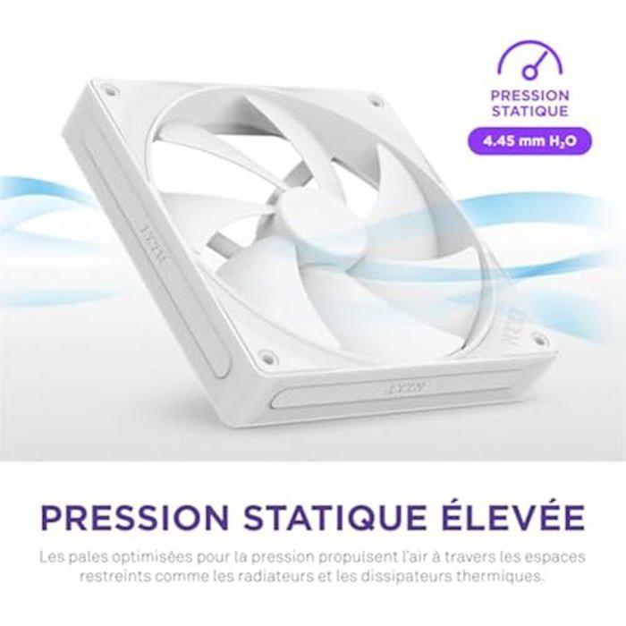 Ventilateur - NZXT - F140P - 140 mm - Silencieux - Pression Statique Élevée - Durable