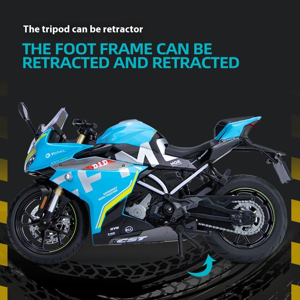 1/12 Модель мотоцикла CFMOTO 250SR, Имитация сплава литье под давлением, Детские игрушки, Подарки для мальчиков-мотоциклистов, Украшение для автомобиля