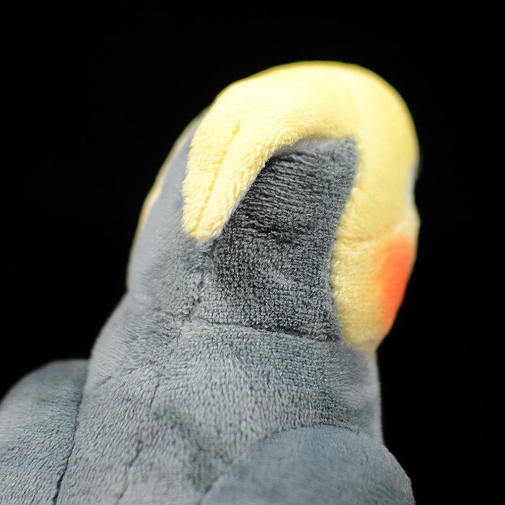 Cute Gray Cockatiel Plush Doll Simulated Bird Parrot Doll Animal Toy Educational Gifts