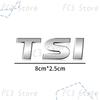 W29New 3D ABS Plastic Car Styling TSI Logo Emblem Rear Bumper Trunk Badge Sticker For VW Volkswagen Golf 4 5 6 MK6 MK7 Jetta Passat